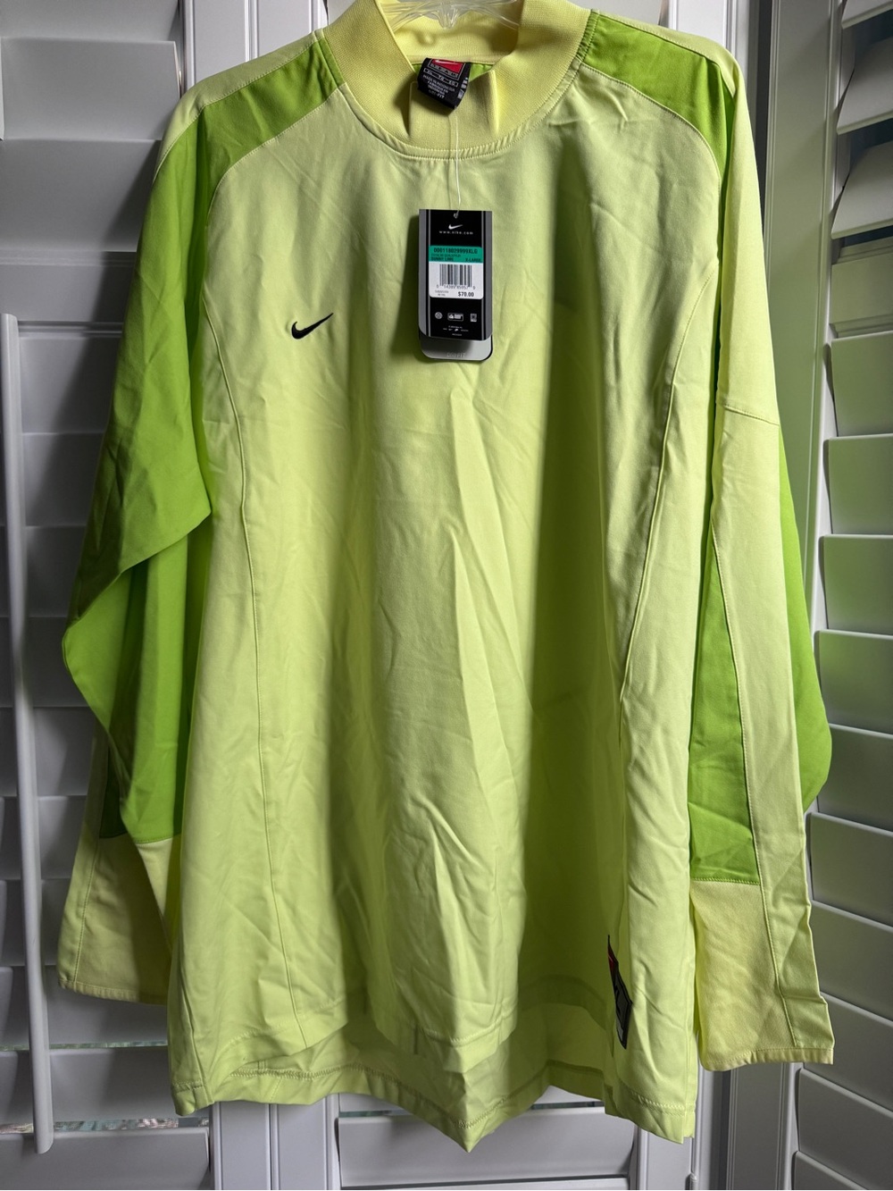 Nike Team Goalkeeper Jersey XL NWT